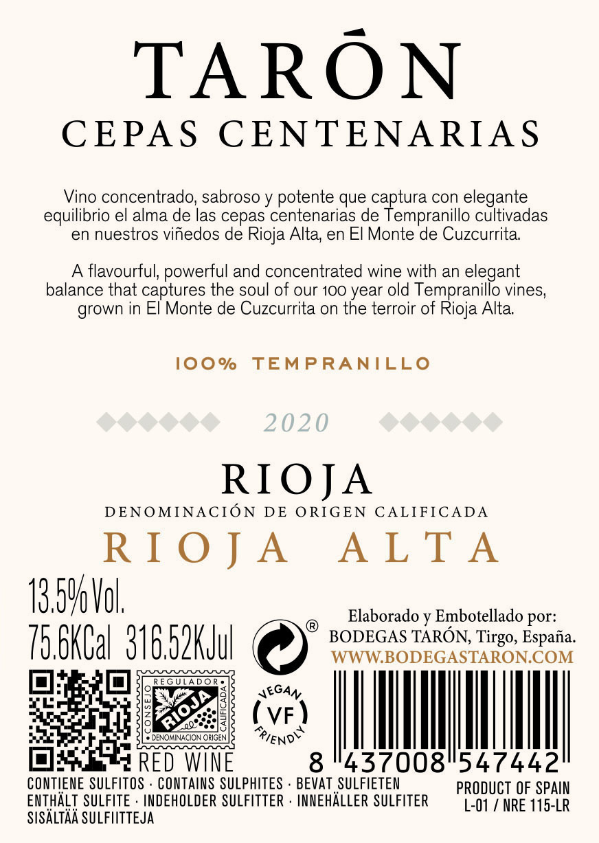Tarón Cepas Centenarias 2022 - Imagen 2